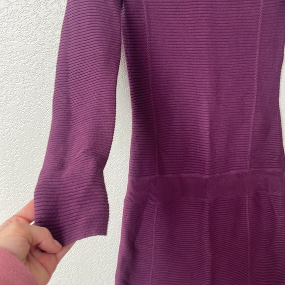 Athleta Dress Winter Cotton Wool Purple size Extra Small - Picture 4 of 11
